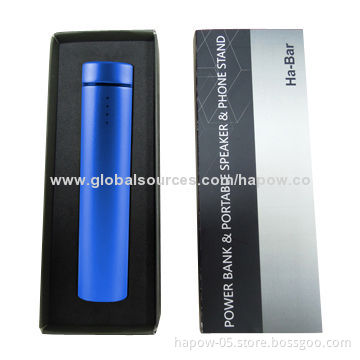 Power Bank with 2014 New Mini Speaker for Headphones with External Battery, 3W Rated Power